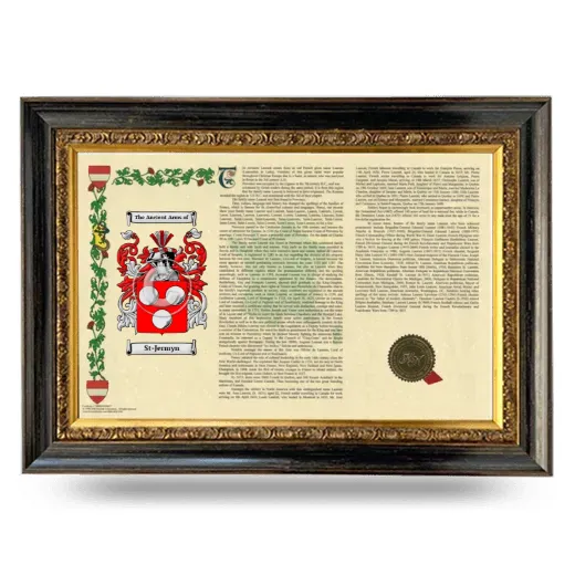 St-Jermyn Armorial Landscape Framed - Heirloom