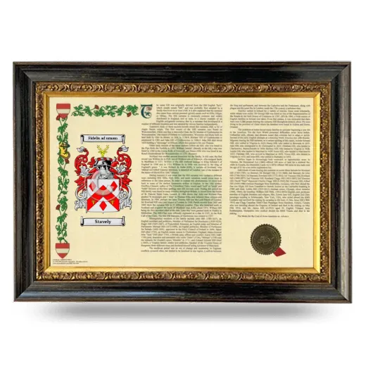 Stavely Armorial Landscape Framed - Heirloom