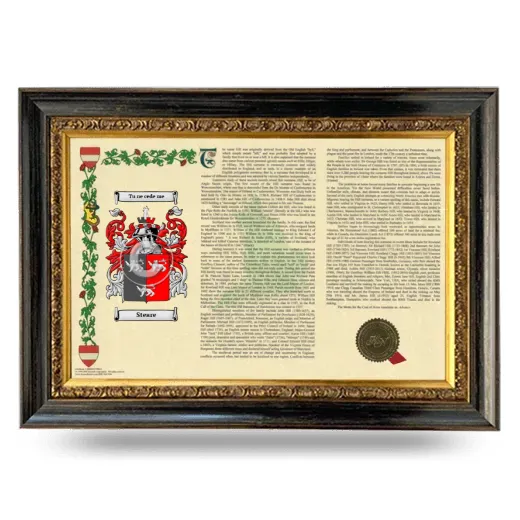 Steare Armorial Landscape Framed - Heirloom