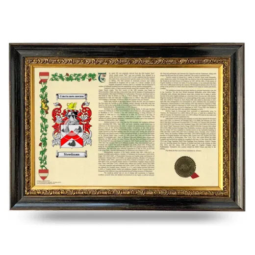 Steedman Armorial Landscape Framed - Heirloom