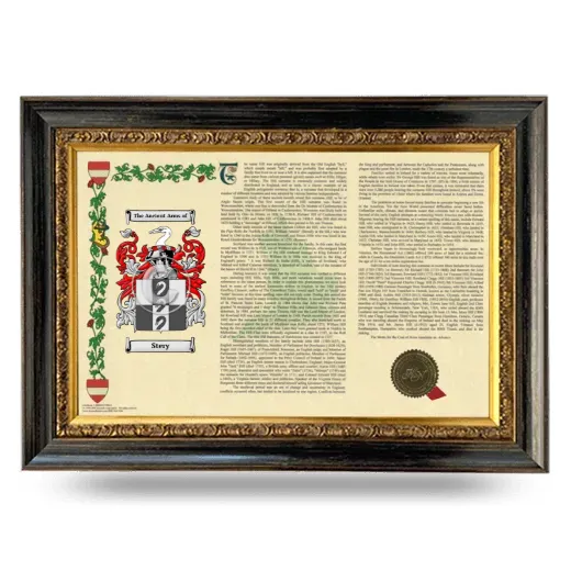 Stery Armorial Landscape Framed - Heirloom