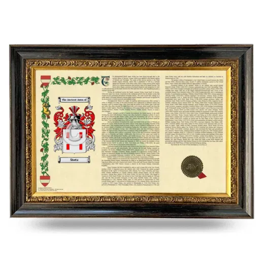 Stetz Armorial Landscape Framed - Heirloom