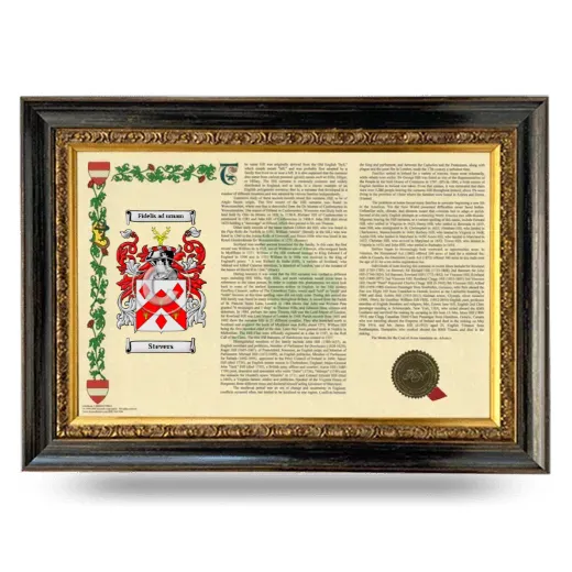 Stevers Armorial Landscape Framed - Heirloom