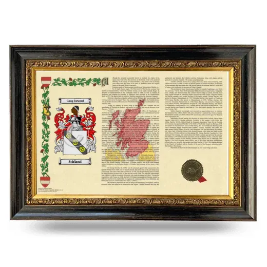Stirland Armorial Landscape Framed - Heirloom
