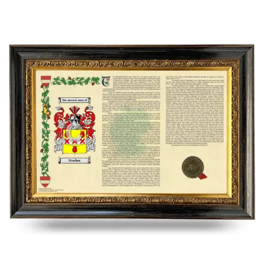 Stocker Armorial Landscape Framed - Heirloom