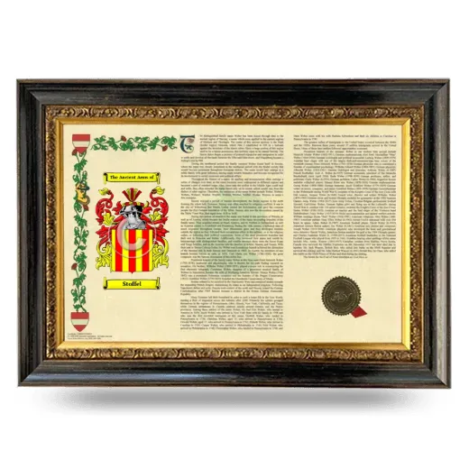 Stoffel Armorial Landscape Framed - Heirloom