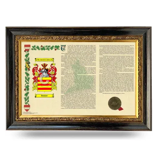 Stower Armorial Landscape Framed - Heirloom