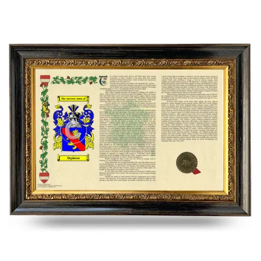 Stpierre Armorial Landscape Framed - Heirloom