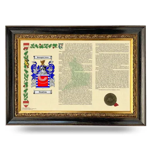 Stratten Armorial Landscape Framed - Heirloom