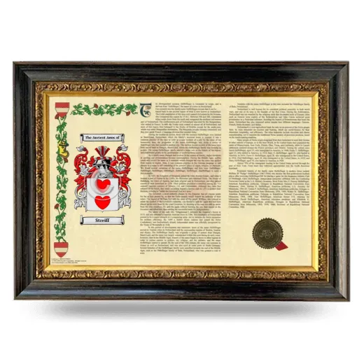 Streiff Armorial Landscape Framed - Heirloom