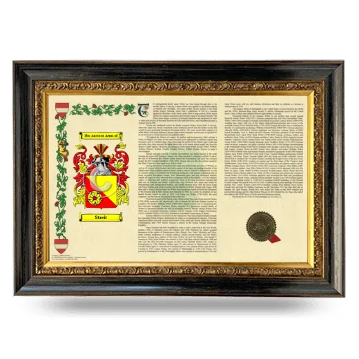 Streit Armorial Landscape Framed - Heirloom