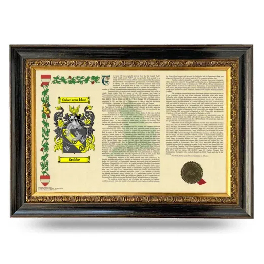 Stubbe Armorial Landscape Framed - Heirloom