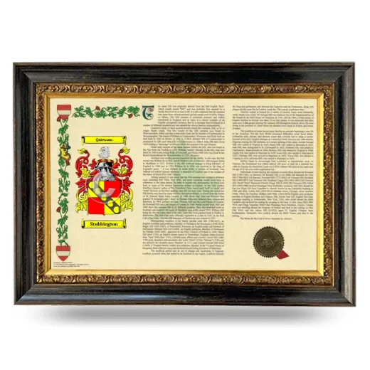 Stubbington Armorial Landscape Framed - Heirloom
