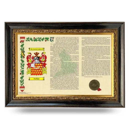 Suchay Armorial Landscape Framed - Heirloom