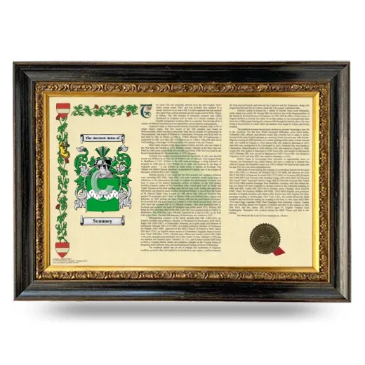 Summey Armorial Landscape Framed - Heirloom