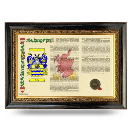 Suty Armorial Landscape Framed - Heirloom