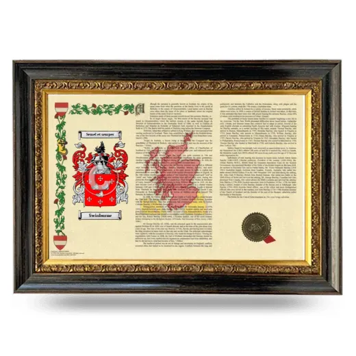 Swinburne Armorial Landscape Framed - Heirloom