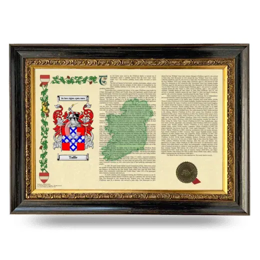 Taffe Armorial Landscape Framed - Heirloom