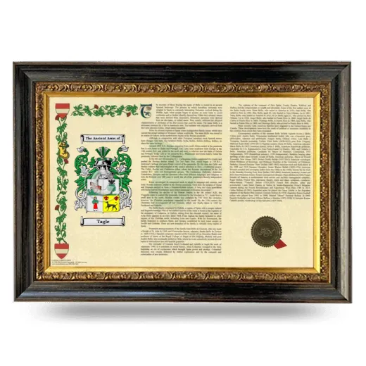 Tagle Armorial Landscape Framed - Heirloom