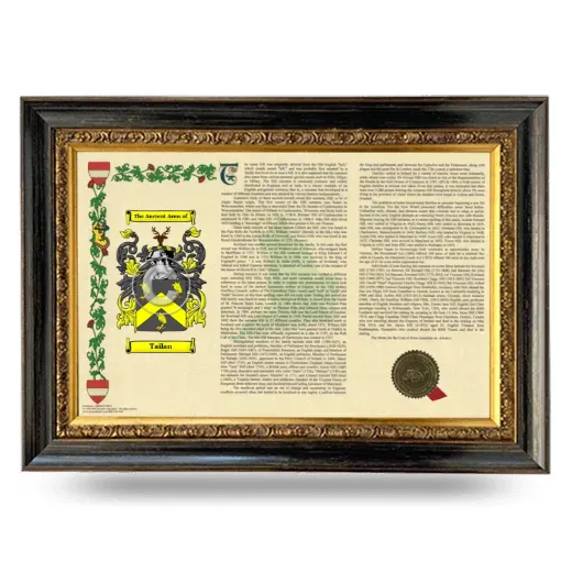 Tailan Armorial Landscape Framed - Heirloom