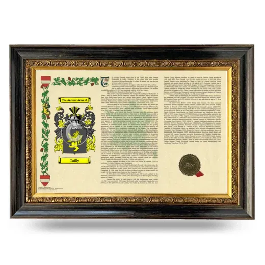 Tailly Armorial Landscape Framed - Heirloom