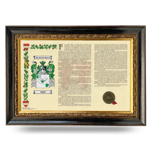 Takel Armorial Landscape Framed - Heirloom