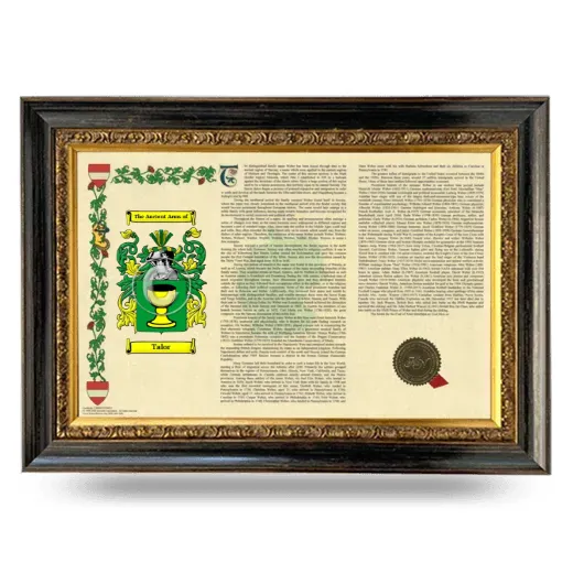 Talor Armorial Landscape Framed - Heirloom