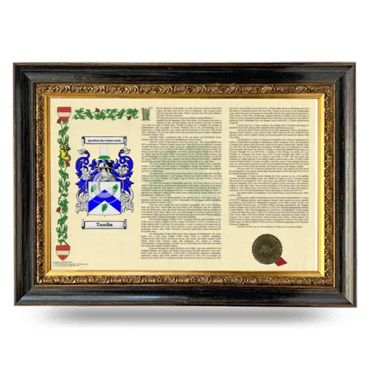 Tamlin Armorial Landscape Framed - Heirloom