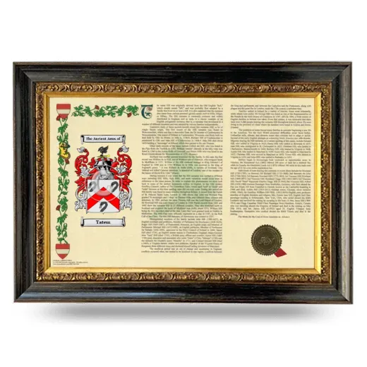 Tatem Armorial Landscape Framed - Heirloom