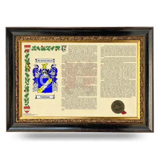 Taubman Armorial Landscape Framed - Heirloom