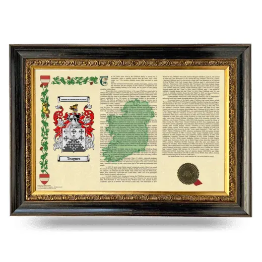 Teagues Armorial Landscape Framed - Heirloom