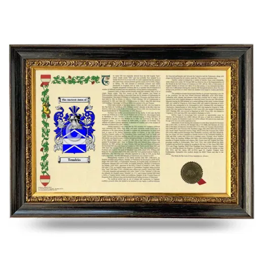 Tendrin Armorial Landscape Framed - Heirloom