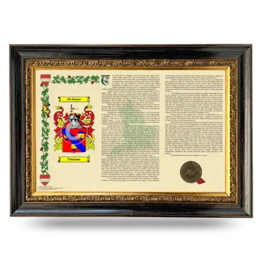 Tenison Armorial Landscape Framed - Heirloom