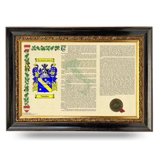 Termine Armorial Landscape Framed - Heirloom