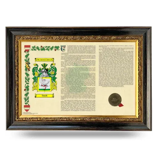 Tesch Armorial Landscape Framed - Heirloom
