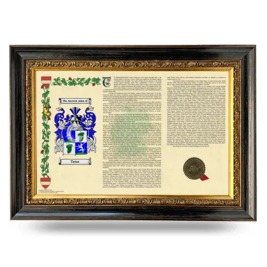 Teter Armorial Landscape Framed - Heirloom