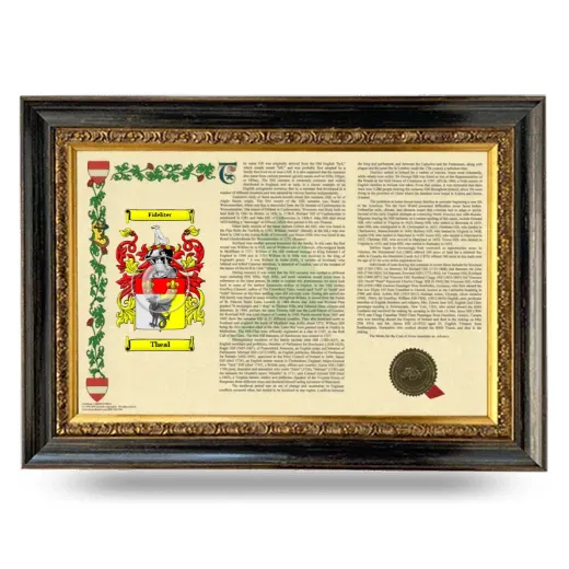Theal Armorial Landscape Framed - Heirloom