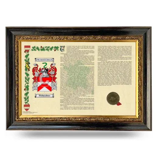 Thibaudeau Armorial Landscape Framed - Heirloom