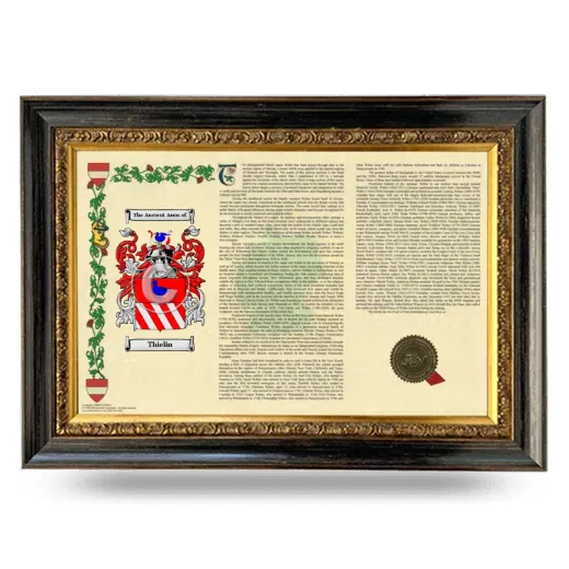 Thielin Armorial Landscape Framed - Heirloom