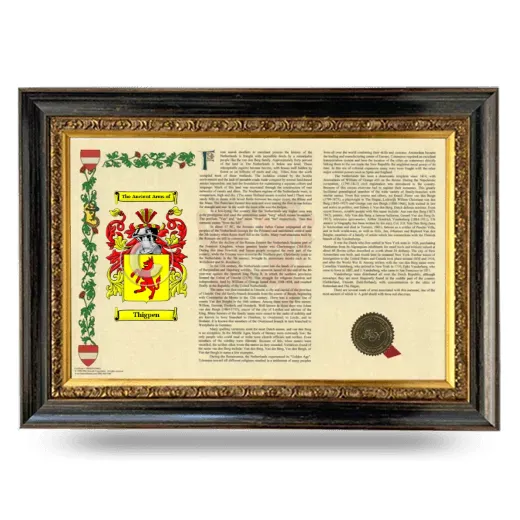 Thigpen Armorial Landscape Framed - Heirloom