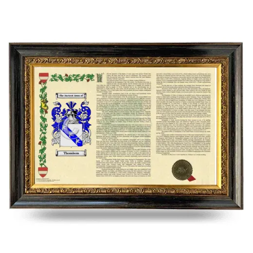 Thomison Armorial Landscape Framed - Heirloom