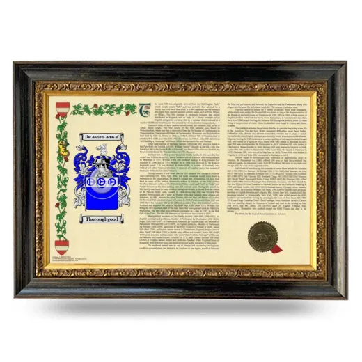 Thoroughgood Armorial Landscape Framed - Heirloom