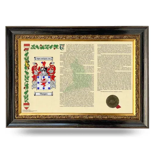 Thorpes Armorial Landscape Framed - Heirloom