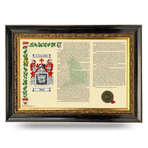 Thrul Armorial Landscape Framed - Heirloom