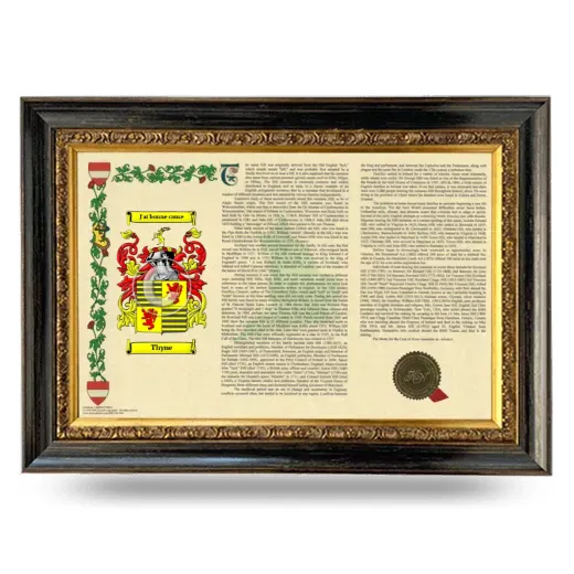 Thyne Armorial Landscape Framed - Heirloom