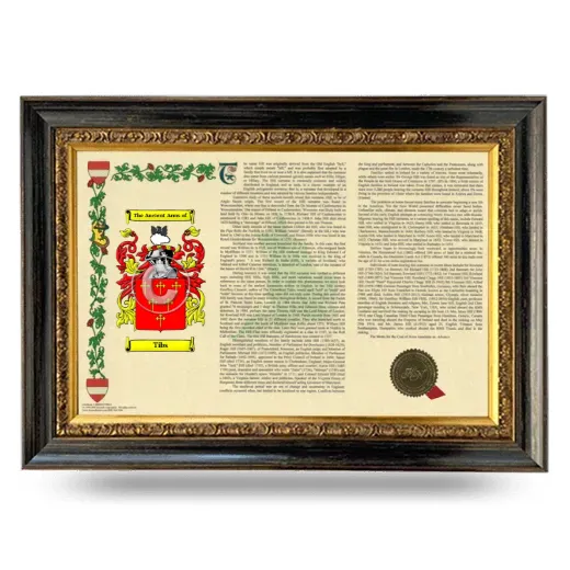Tibs Armorial Landscape Framed - Heirloom