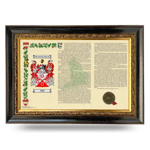 Tidd Armorial Landscape Framed - Heirloom