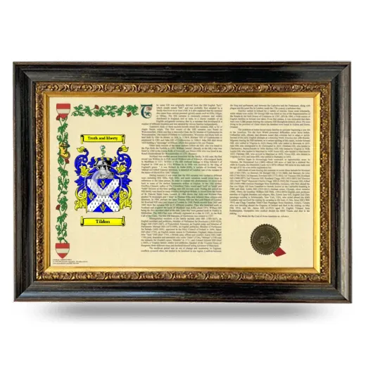 Tildon Armorial Landscape Framed - Heirloom