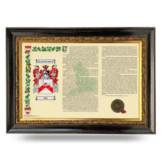 Tiss Armorial Landscape Framed - Heirloom