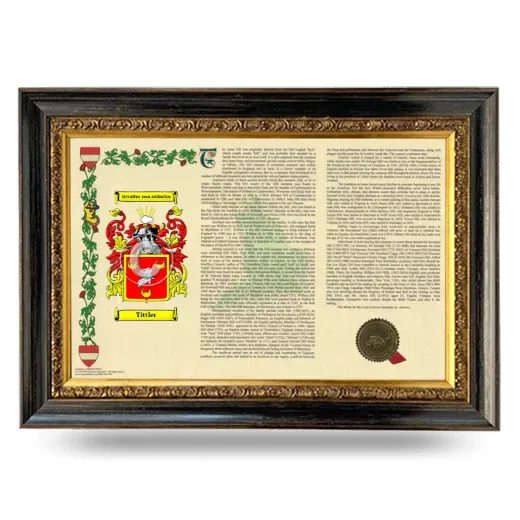Tittler Armorial Landscape Framed - Heirloom